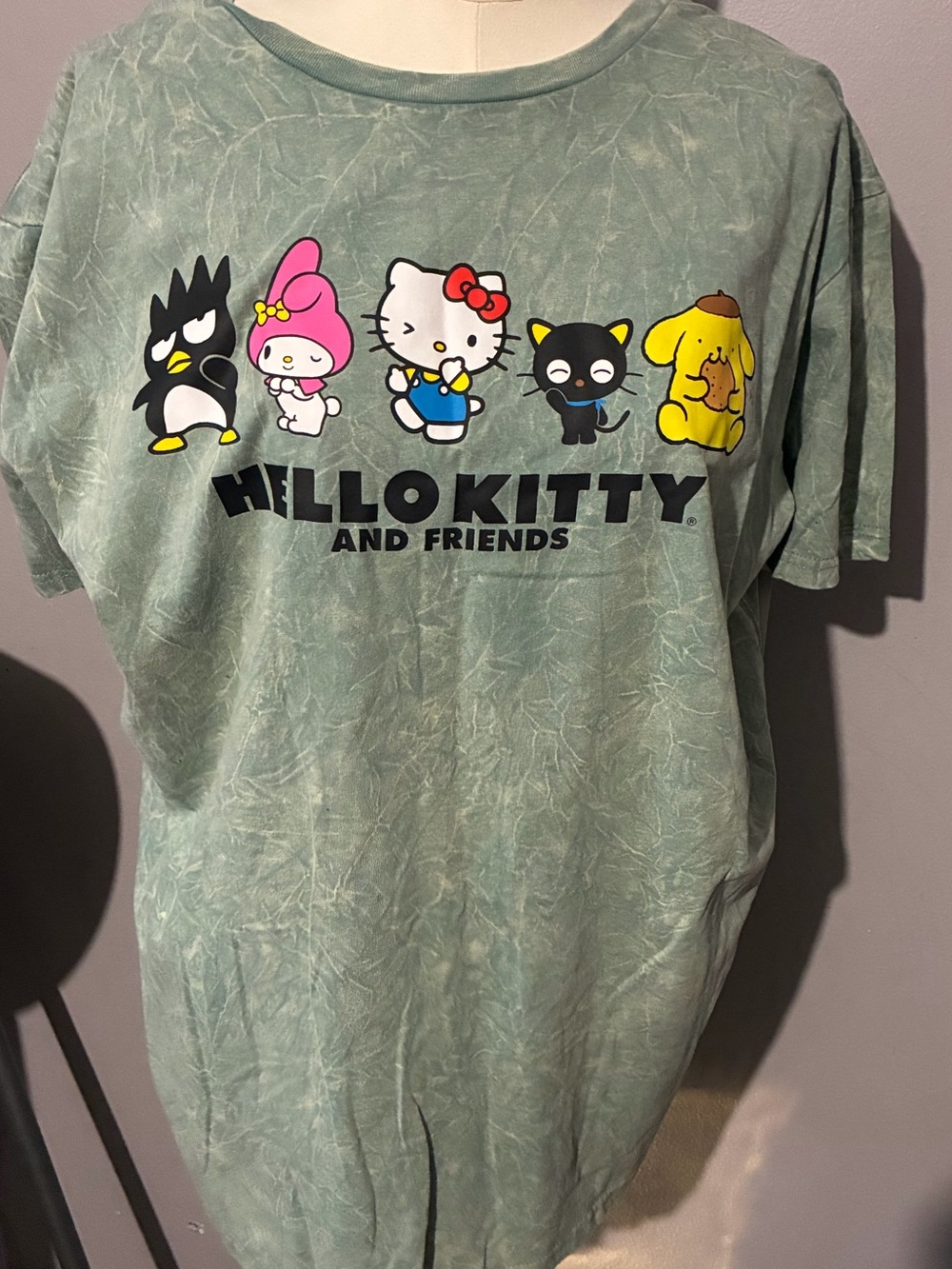 Hello Kitty adult's Green Graphic Tee - Hello Kitty and Friends NWT! 2XL